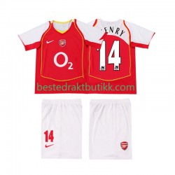Fotballdrakter Arsenal Thierry Henry 14 2005 Retro Hjemmedraktsett 2004 Kortermet til Barn
