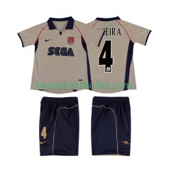 Fotballdrakter Arsenal VIEIRA 4 2001 2002 Retro Bortedraktsett Kortermet til Barn