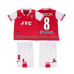 Fotballdrakter Arsenal WRIGHT 8 1996 1997 Retro Hjemmedraktsett Kortermet til Barn