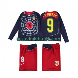 Fotballdrakter Atlético Madrid F TORRES 9 2005 Retro Bortedraktsett 2004 Langermet til Barn
