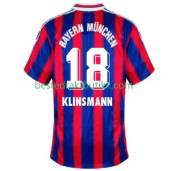 Fotballdrakter FC Bayern München Klinsmann 18 1995 1997 Retro Hjemmedraktsett Kortermet til Herre
