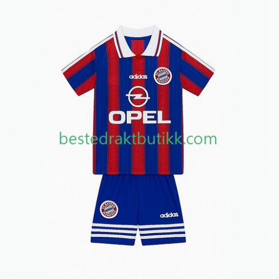 Fotballdrakter FC Bayern München 1995 1997 Retro Hjemmedraktsett Kortermet til Barn