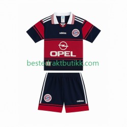 Fotballdrakter FC Bayern München 1997 Retro Hjemmedraktsett 1999 Kortermet til Barn