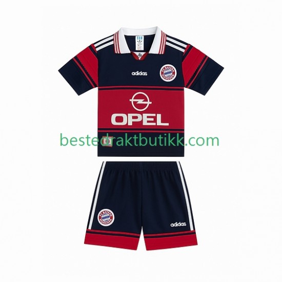 Fotballdrakter FC Bayern München 1997 Retro Hjemmedraktsett 1999 Kortermet til Barn