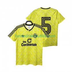 Fotballdrakter Borussia Dortmund 5 1988 1989 Retro Hjemmedraktsett Kortermet til Herre