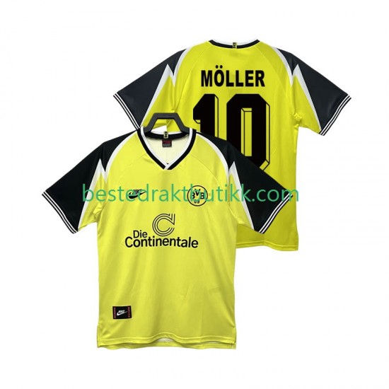 Fotballdrakter Borussia Dortmund Moller 10 1995 1996 Retro Hjemmedraktsett Kortermet til Herre