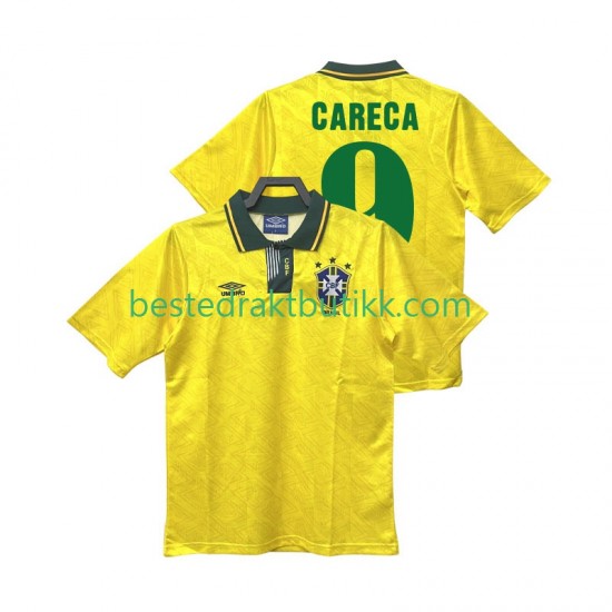 Fotballdrakter Brasil CARECA 9 1991 1993 Retro Hjemmedraktsett Kortermet til Herre