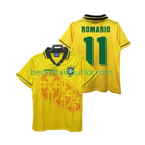 Fotballdrakter Brasil ROMARIO 11 Retro Hjemmedraktsett 1994 Kortermet til Herre