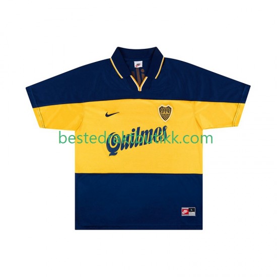 Fotballdrakter CA Boca Juniors 2000 Retro Hjemmedraktsett 1999 Kortermet til Herre