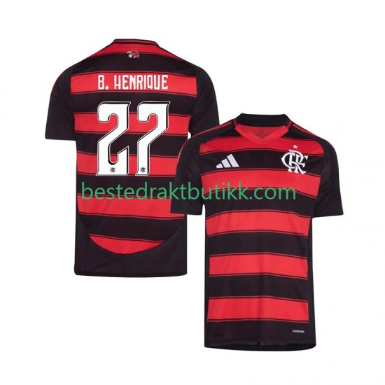 Fotballdrakter CR Flamengo Bruno Henrique 27 Hjemmedraktsett 2025-2026 Kortermet til Herre