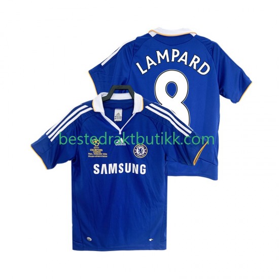 Fotballdrakter Chelsea LAMPARD 8 2007 Retro Hjemmedraktsett 2008 Kortermet til Herre
