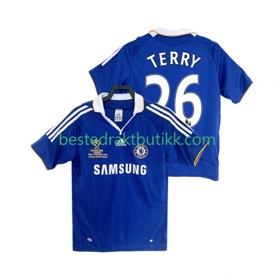 Fotballdrakter Chelsea TERRY 26 2007 Retro Hjemmedraktsett 2008 Kortermet til Herre