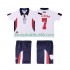 Fotballdrakter England Beckham 7 1998 Retro Hjemmedraktsett Kortermet til Barn
