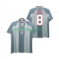 Fotballdrakter England CASCOIGNE 8 1996 Retro Bortedraktsett Kortermet til Herre