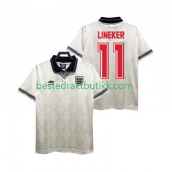 Fotballdrakter England LINEKER 11 1990 Retro Hjemmedraktsett Kortermet til Herre
