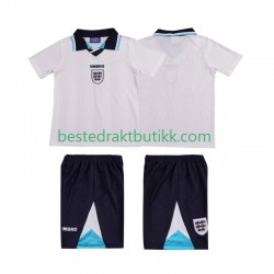 Fotballdrakter England 1996 Retro Hjemmedraktsett Kortermet til Barn