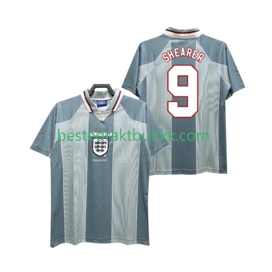 Fotballdrakter England SHEARER 9 1996 Retro Bortedraktsett Kortermet til Herre