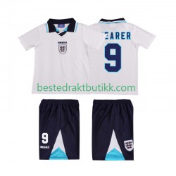 Fotballdrakter England SHEARER 9 1996 Retro Hjemmedraktsett Kortermet til Barn
