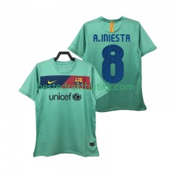Fotballdrakter FC Barcelona A INIESTA 8 Retro Bortedraktsett 2011 2010 Kortermet til Herre