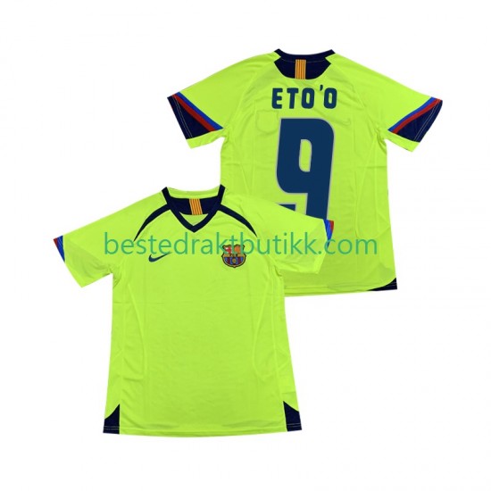 Fotballdrakter FC Barcelona ETOO 9 2005 Retro Bortedraktsett 2006 Kortermet til Herre