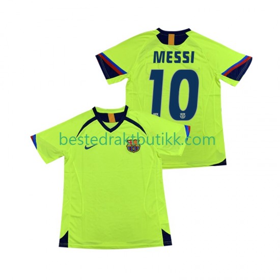 Fotballdrakter FC Barcelona Lionel Messi 10 2005 Retro Bortedraktsett 2006 Kortermet til Herre