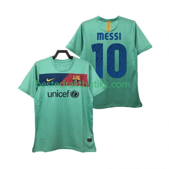 Fotballdrakter FC Barcelona Lionel Messi 10 Retro Bortedraktsett 2011 2010 Kortermet til Herre