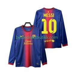 Fotballdrakter FC Barcelona Lionel Messi 10 2012 2013 Retro Hjemmedraktsett Langermet til Herre