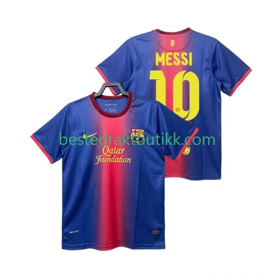 Fotballdrakter FC Barcelona Lionel Messi 10 2012 2013 Retro Hjemmedraktsett Kortermet til Herre