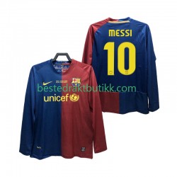 Fotballdrakter FC Barcelona Lionel Messi 10 Champions League 2009 Retro Hjemmedraktsett 2008 Langermet til Herre
