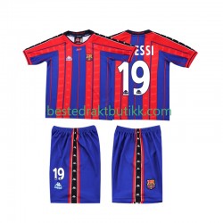 Fotballdrakter FC Barcelona Lionel Messi 19 1997 1998 Retro Hjemmedraktsett Kortermet til Barn