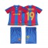 Fotballdrakter FC Barcelona Lionel Messi 19 2007 Retro Hjemmedraktsett 2008 Kortermet til Barn
