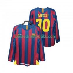 Fotballdrakter FC Barcelona Lionel Messi 30 2005 Retro Hjemmedraktsett 2006 Langermet til Herre