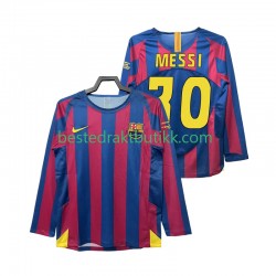 Fotballdrakter FC Barcelona Lionel Messi 30 Champions League 2005 Retro Hjemmedraktsett 2006 Langermet til Herre