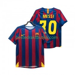 Fotballdrakter FC Barcelona Lionel Messi 30 Champions League 2005 Retro Hjemmedraktsett 2006 Kortermet til Herre