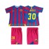 Fotballdrakter FC Barcelona Lionel Messi 30 Champions League 2005 Retro Hjemmedraktsett 2006 Kortermet til Barn