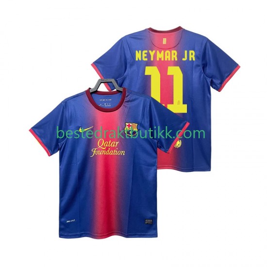 Fotballdrakter FC Barcelona Neymar JR 11 2012 2013 Retro Hjemmedraktsett Kortermet til Herre