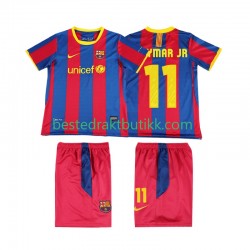 Fotballdrakter FC Barcelona Neymar JR 11 Retro Hjemmedraktsett 2011 2010 Kortermet til Barn