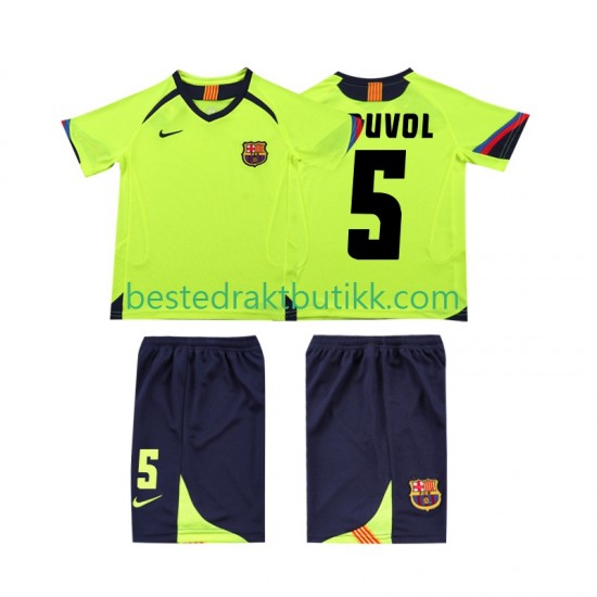 Fotballdrakter FC Barcelona PUVDL 5 2005 Retro Bortedraktsett 2006 Kortermet til Barn