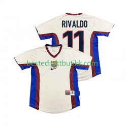 Fotballdrakter FC Barcelona RIVALDO 11 1998 Retro Bortedraktsett 1999 Kortermet til Herre