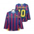 Fotballdrakter FC Barcelona RONALDINHO 10 Champions League 2005 Retro Hjemmedraktsett 2006 Langermet til Herre