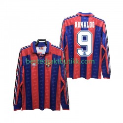 Fotballdrakter FC Barcelona RONALDO 9 1996 1997 Retro Hjemmedraktsett Langermet til Herre