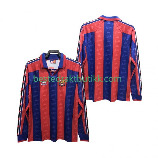 Fotballdrakter FC Barcelona 1996 1997 Retro Hjemmedraktsett Langermet til Herre