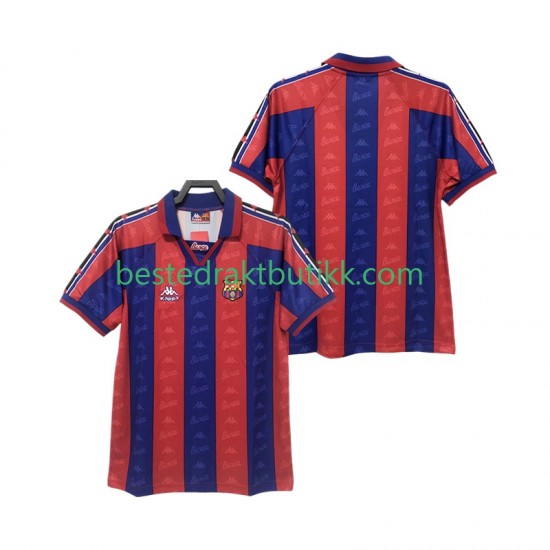 Fotballdrakter FC Barcelona 1996 1997 Retro Hjemmedraktsett Kortermet til Herre