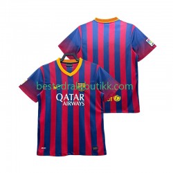 Fotballdrakter FC Barcelona 2013 2014 Retro Hjemmedraktsett Kortermet til Herre