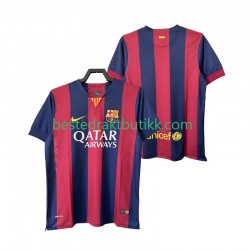 Fotballdrakter FC Barcelona 2014 2015 Retro Hjemmedraktsett Kortermet til Herre