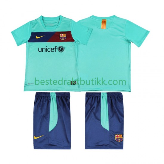 Fotballdrakter FC Barcelona Retro Bortedraktsett 2011 2010 Kortermet til Barn