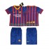 Fotballdrakter FC Barcelona 2013 2014 Retro Hjemmedraktsett Kortermet til Barn