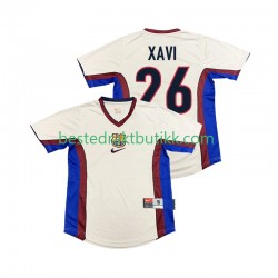 Fotballdrakter FC Barcelona XAVI 26 1998 Retro Bortedraktsett 1999 Kortermet til Herre