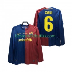 Fotballdrakter FC Barcelona XAVI 6 Champions League 2009 Retro Hjemmedraktsett 2008 Langermet til Herre