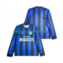 Fotballdrakter Inter Milan 2009 Retro Hjemmedraktsett 2010 Langermet til Herre